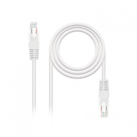 CABLE RED UTP CAT6 RJ45 NANOCABLE 1M BLANC