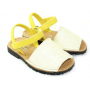 MENORQUINA GLITTER AMARILLA TALLA 33