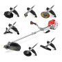 GREENCUT GGT650X-7 - Desbrozadora de gasolina 65cc, con 7 accesorios