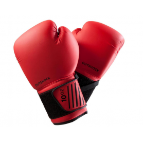 Guantes de boxeo rojos OUTSHOCK 10 OZ