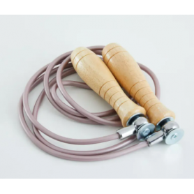 CUERDA para SALTAR DE BOXEO DE MADERA CON LASTRES DESMONTABLES OUTSHOCK