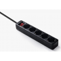 Famatel 9/705-N Regleta ecosockets 5 Interruptor Luminoso