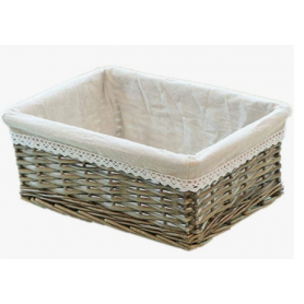 MIGUOR Cesta de Almacenamiento de Mimbre