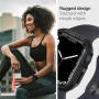Spigen Rugged Armor para Apple Watch 7 45mm 6 SE 5 4 44mmm, Carcasa TPU Flexible Compatible con iWatch - Negro