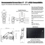 Invision 17-27 Pulgadas Soporte Monitor Pared y Soporte TV, VESA 75x75mm y 100x100mm con Brazo de Resorte de Gas