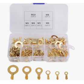 KINDPMA 150Pcs Terminales Faston Redondos