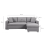 Chaiselongue cama gris
