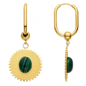 Pendientes Africa Moda aleación de metales bañadoss en oro amarillo
